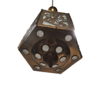 Antiek Ajour Gezaagd Messing Hanglamp thumbnail 3