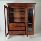 Mahoniehouten Boekenkast Met Drie Deuren thumbnail 14
