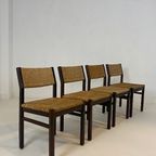 Set Of 4 Vintage Dining Chairs By Martin Visser For 'T Spectrum (1950S/1960S) thumbnail 2