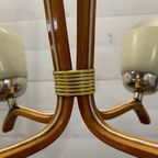 Vintage Spoetnik Lamp Hout En Glas. Door Drevo Humpolec thumbnail 5