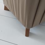 Vintage Poef Vierkant Beige Geplooid Skaileer thumbnail 3