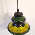 * Vintage Hanglamp Keramieke Lamp Jaren 70 Gele Lamp thumbnail 5
