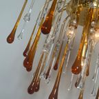 2 Beschikbaar Vintage Xl Formaat Teardrop Murano Kroonluchters thumbnail 3