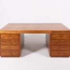 Monumental Danish Modern Executive Desk From C.b. Hansens Etabl., 1960’s thumbnail 6