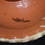 Antieke Polychrome Aardewerken Schaal Marokko / Fez thumbnail 5