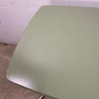 Vintage Formica Tafel Met Muntgroen Blad thumbnail 6