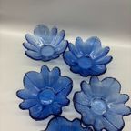 Set Schaaltjes Bloem Kobalt Kristal 5 Stuks thumbnail 5