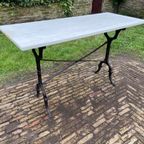 Tuintafel Bistrotafel Met Marmer Periode 1900 Lafa Aurilac Frans thumbnail 16