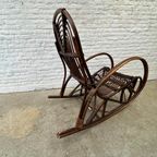 Vintage Schommelstoel Manou Rotan - Donkerbruin thumbnail 3