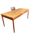 Vintage, Teakhouten Uitschuifbare Eettafel Xl thumbnail 5
