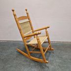 Vintage Schommelstoel Bohemian Rockingchair Jaren 70 Boho thumbnail 2