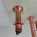 Zeldzame Plafondlamp Met 5 Glazen Bollen, Jaren 70, Ott International thumbnail 13