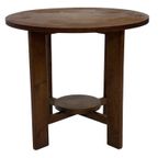 Art Deco Plantentafeltje Bijzettafeltje Eikenhouten Jaren 50 thumbnail 17
