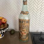 Grote Vintage Fles Martini Drank Fles 3 Liter thumbnail 2