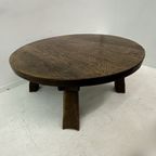 Brutalist Solid Wooden Coffee Table , 1970’S thumbnail 21