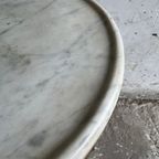 Antique Marble Top Pedestal Table thumbnail 5