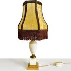 Vintage Marmeren Lampenvoet Barok Lampenkapje thumbnail 2