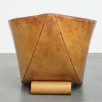 Geweldige, Unieke Vintage Schapenleren Design Fauteuil Van Bart Van Bekhoven thumbnail 4