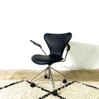 "Seven" Office Chair By Arne Jacobsen For Fritz Hansen, Denmark, 1950S thumbnail 8