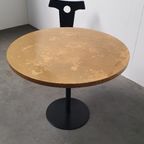 Messing Gepatineerde Tafel Rond Wabi Sabi Gietijzer Voet Pedrali thumbnail 7