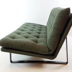 Artifort Sofa C684 Kho Liang Le Groene Ploegstof Wol thumbnail 6