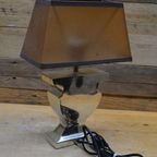 Schemerlamp Met Lampenkap En Metalen Poot thumbnail 6