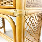 Vintage Rotan Rieten Kaptafel Make-up Tafel, Spiegel thumbnail 7