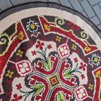Vintage Rond Vloerkleed Wollen Vloerkleed thumbnail 6