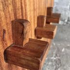 Brutalist Wooden Armchairs ( 3 Seat+2X1Seat Available) thumbnail 8