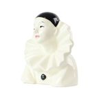 Vintage Pierrot Clown Beeldje Geglazuurd Keramiek Buste Jaren 70 thumbnail 5