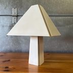 Vintage Jaren 70 Wit Metalen Post Modern Design Tafellamp thumbnail 13