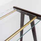 1960’s Italian Mid-century Modern Sculptural Side Table/serving Cart thumbnail 7