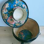 Decoratieve Zwartlederen Hoedendoos thumbnail 2