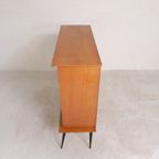 Secretaire Met Schuifdeuren Op Ranke Poten, Jaren 50 thumbnail 31