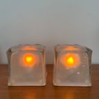 2X (Set) Iviken Ikea Ice Cube Tafellamp thumbnail 10