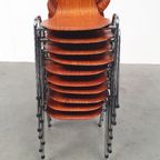 10x Eromes Pagholz Industriële Stapelbare Design Stoel thumbnail 13