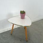 Hoge Bijzettafel Met Grijs Wit Formica Blad thumbnail 10