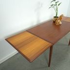 Fineer Uitschuifbare Eettafel, Vintage Tafel thumbnail 9