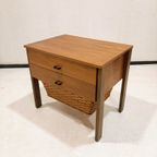 Sewing Cabinet With Reed Basket By Horn Collection, West Germany 1950S thumbnail 9