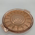Rosaline Persglas Roze Art Deco Dienblad Jaren 30 thumbnail 5