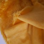 * Vintage Sprei Plusch Retro Deken Jaren 70 Gele Deken thumbnail 4