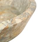 Prachtige Zware Grote Marmeren Fruitschaal Xl Natuursteen 40cm thumbnail 7