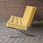 Retro Fauteuil Opnieuw Bekleed Gele Barcelona Stoel thumbnail 11