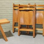 Set Van 5 Vintage Houten Klapstoelen Stoelen thumbnail 13