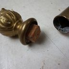 Antieke Koperen Gordijn-Rail/ Roede thumbnail 7