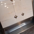 Vintage Lepelrek Met Keramische Tegels In Metalen Behuizing. thumbnail 5