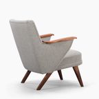 Edgy Deense Design Geherstoffeerde Grijze Fauteuil By Johannes Andersen Voor Cfc Silkeborg, 1960S thumbnail 5