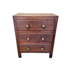 Oude Franse 3 Laden Commode, Circa 1940 thumbnail 2