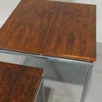Set Van 3 Vintage Mid Century Mimiset Bijzettafels thumbnail 6