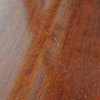 Prachtige Art Deco Salontafel Van Schuitema Uit De Decoforma Serie Met Een Glazen Blad En 4 Lades thumbnail 8